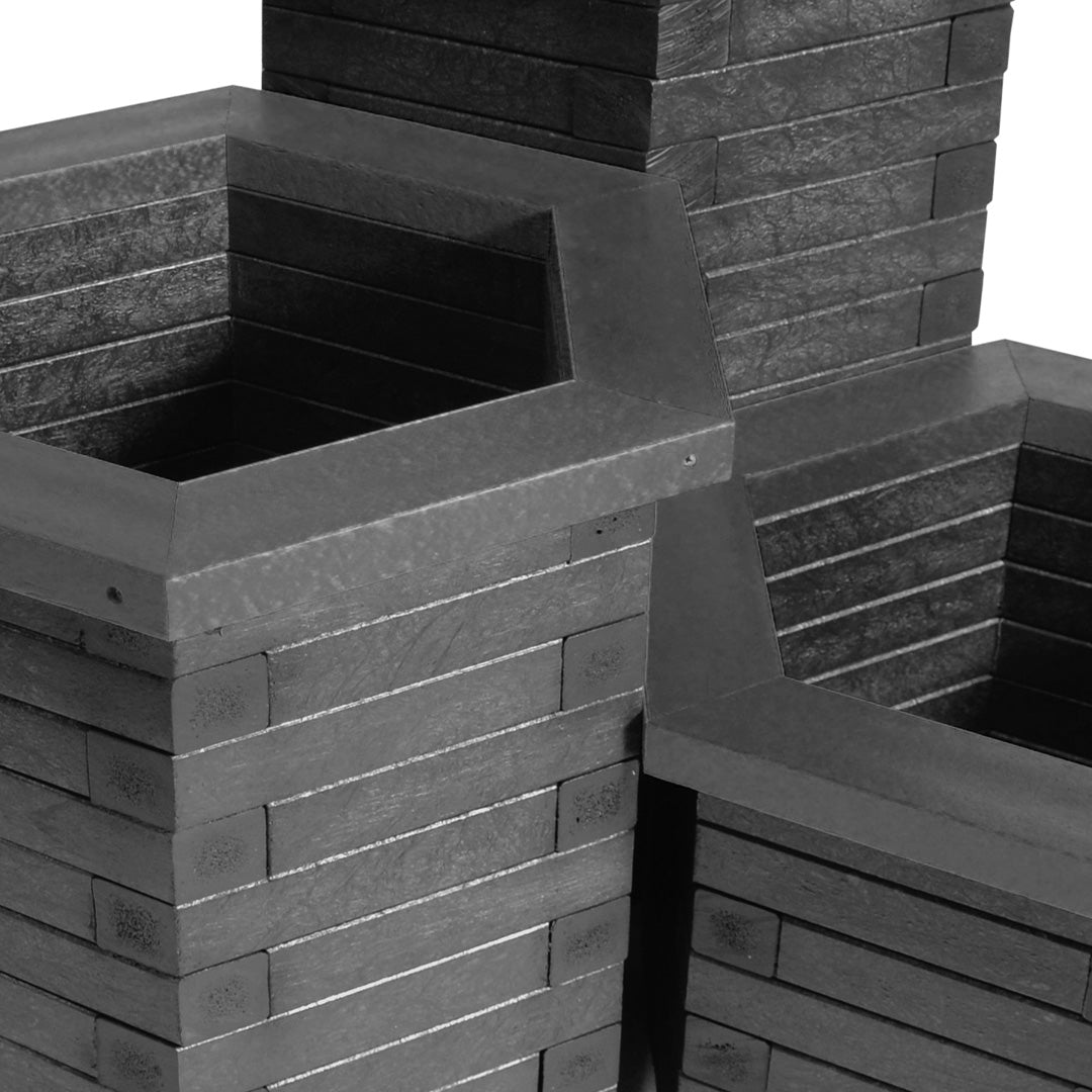 Recycled Plastic Hexagonal Planter – Stable and Durable Construction