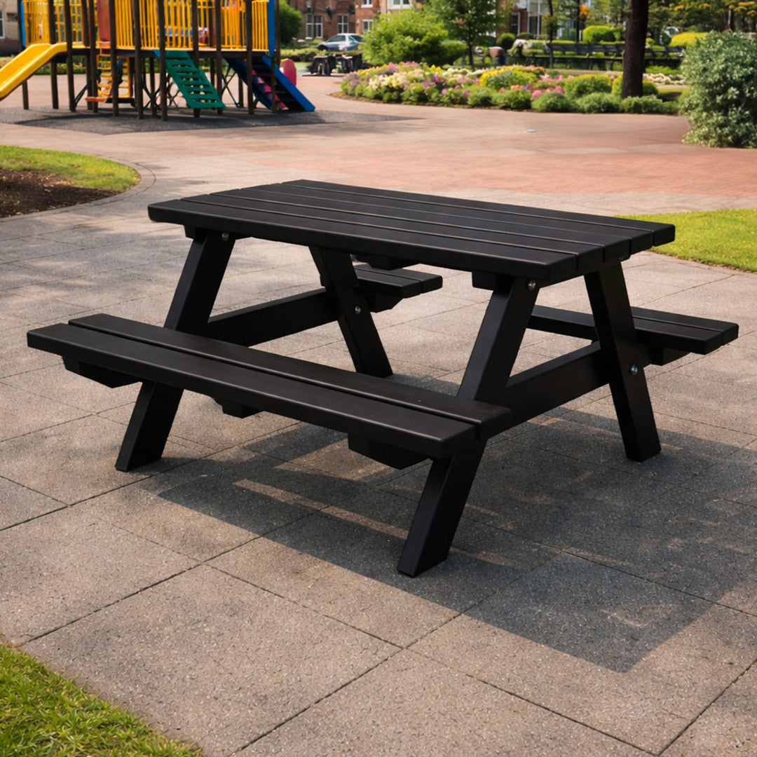 Recycled Plastic Junior A-Frame Picnic Table – Comfortable and Supportive Seating