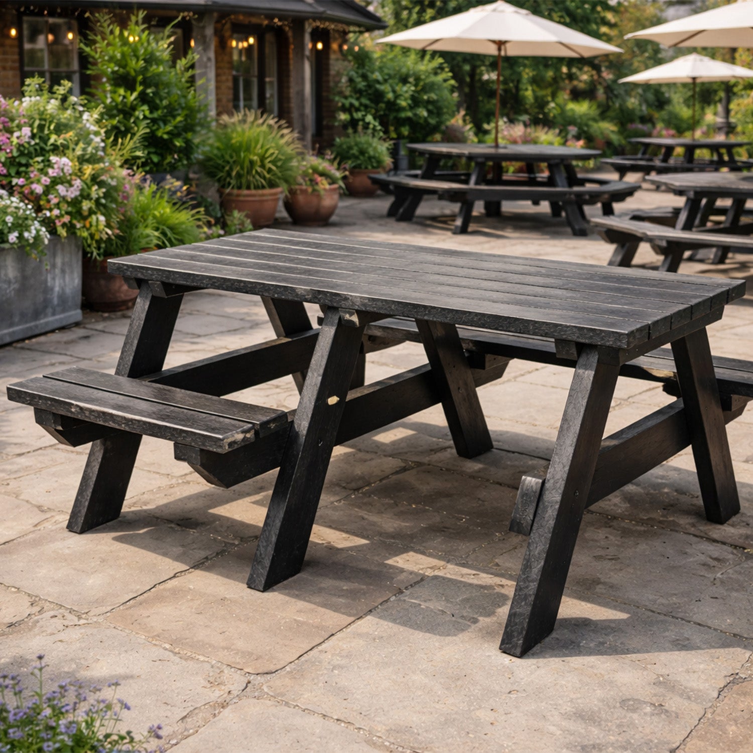 Recycled Plastic Wheelchair-Accessible Picnic Table – Inclusive Seating Configuration