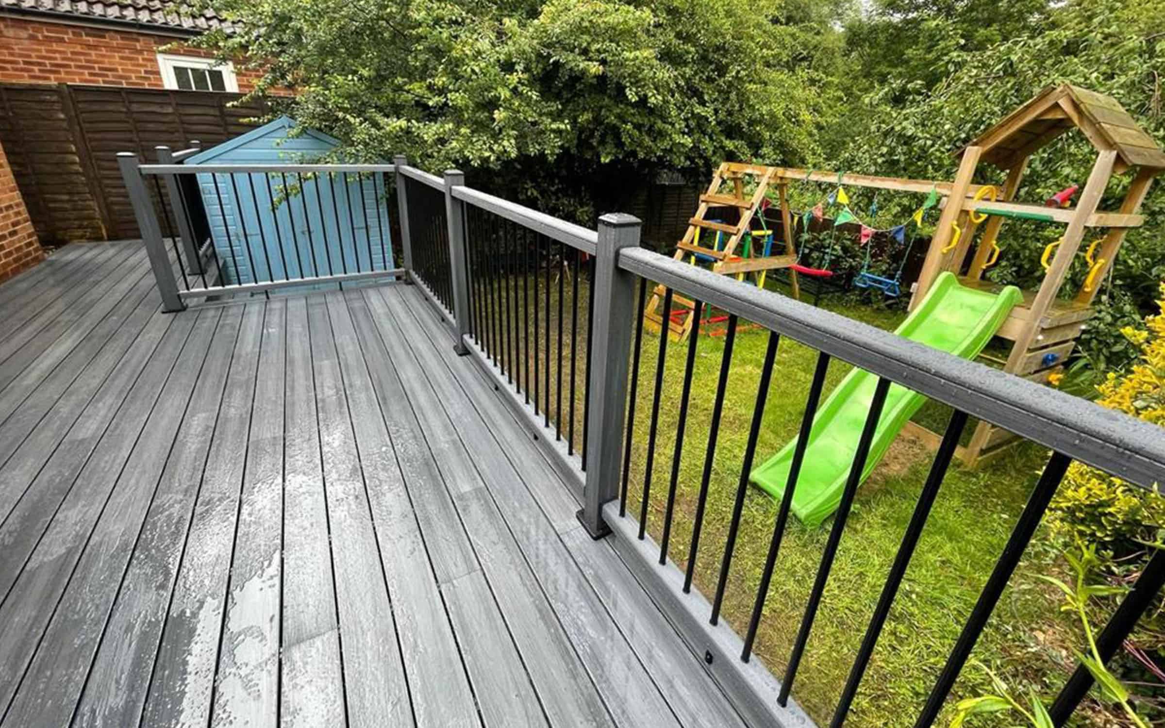 garden balustrades - grey