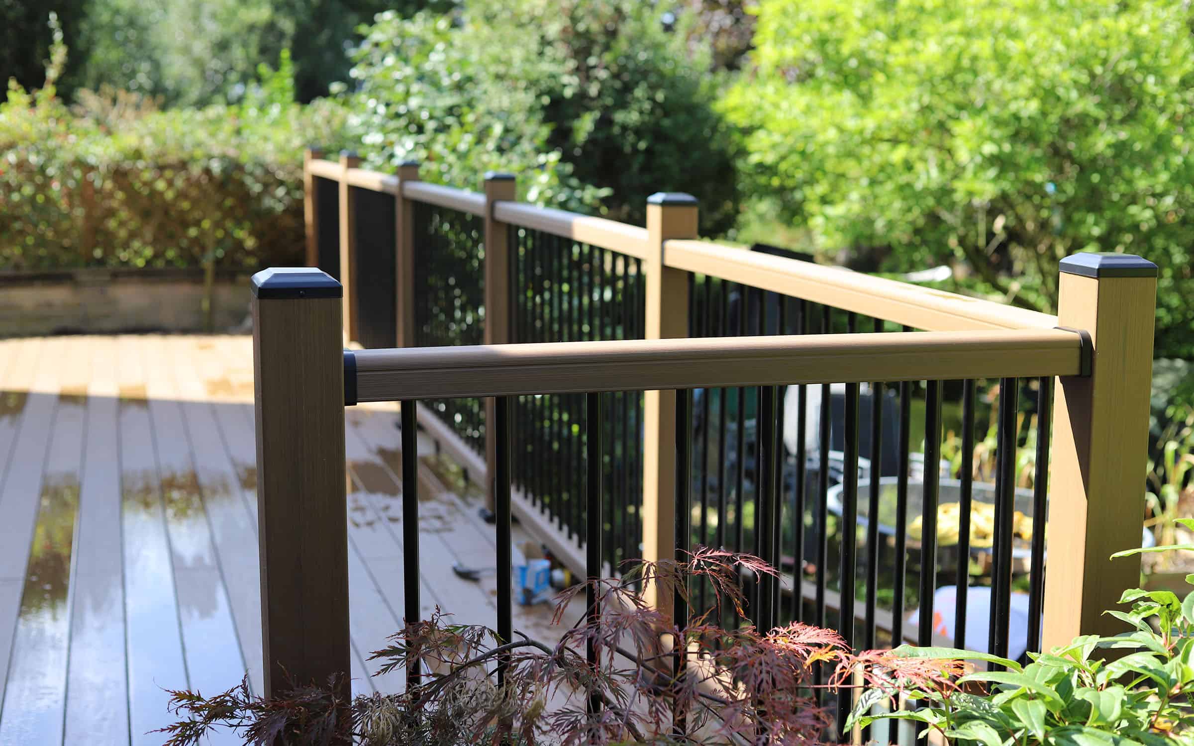 composite decking and handrails