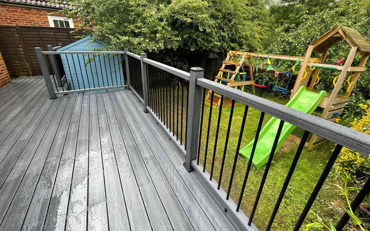 composite grey balustrades