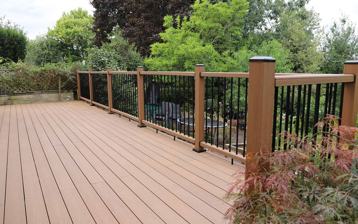 raised deck teak balustrades