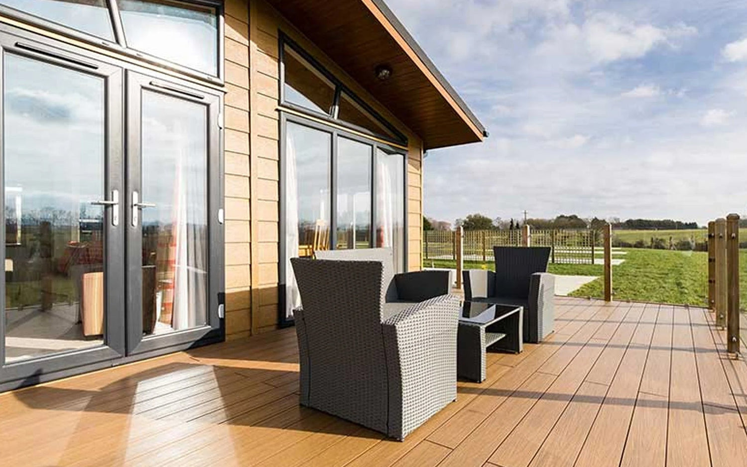 holiday park deluxe teak decking