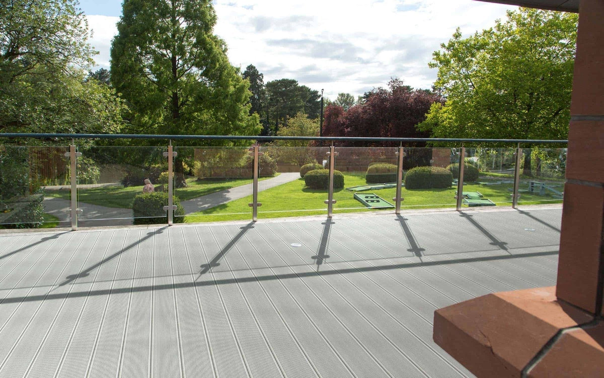 commercial decking in a public space