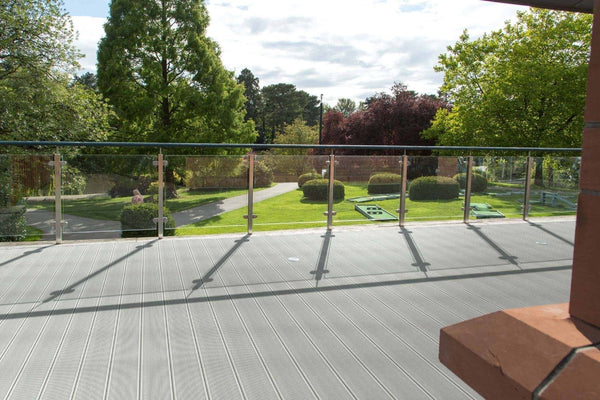 commercial decking in a public space