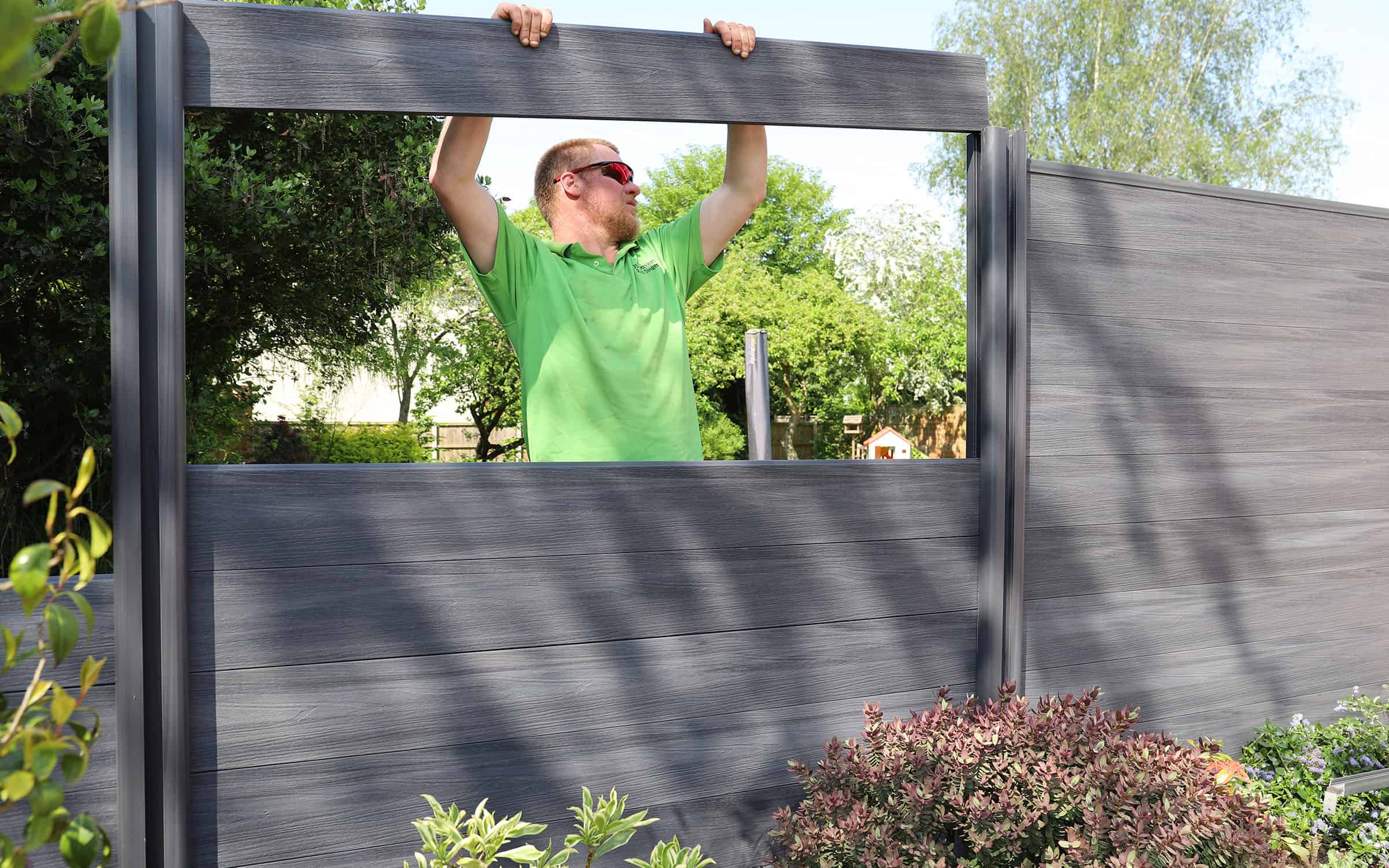 installing composite fence panels