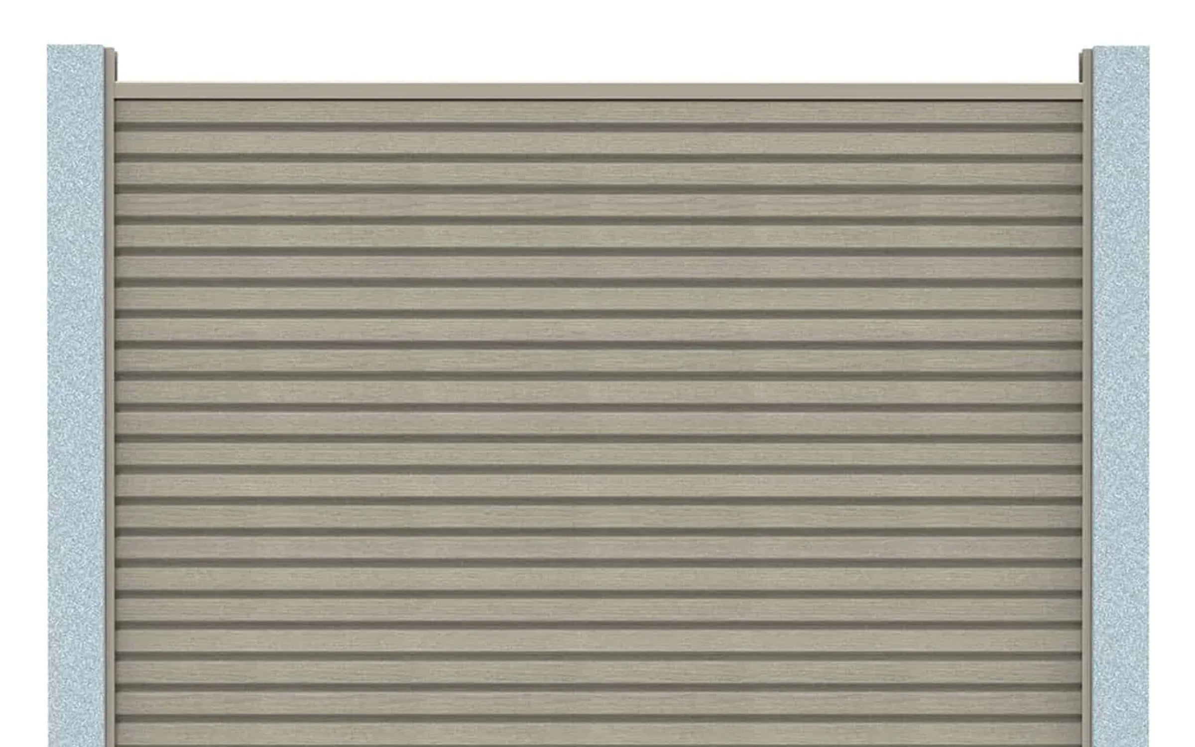 attach composite fencing to concrete fence posts