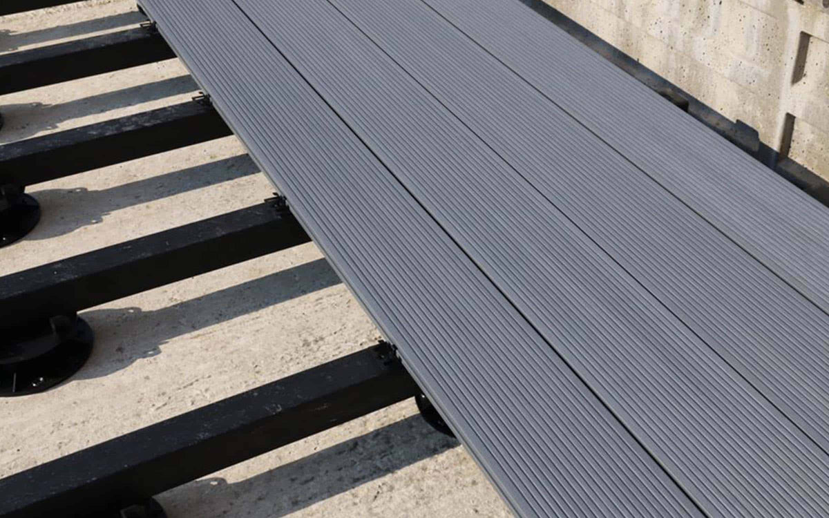 can you install composite decking over concrete