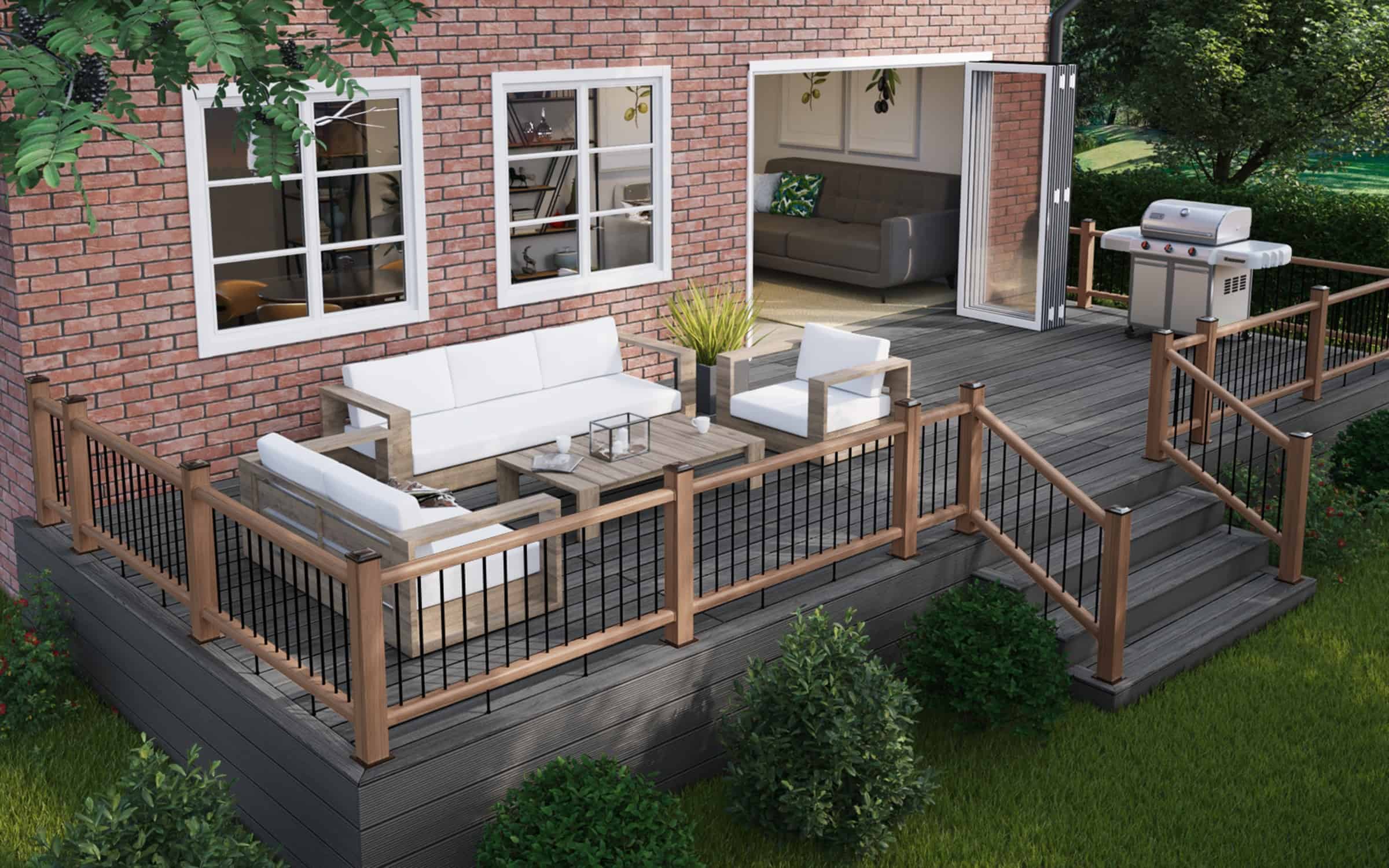 installing composite balustrade stairs