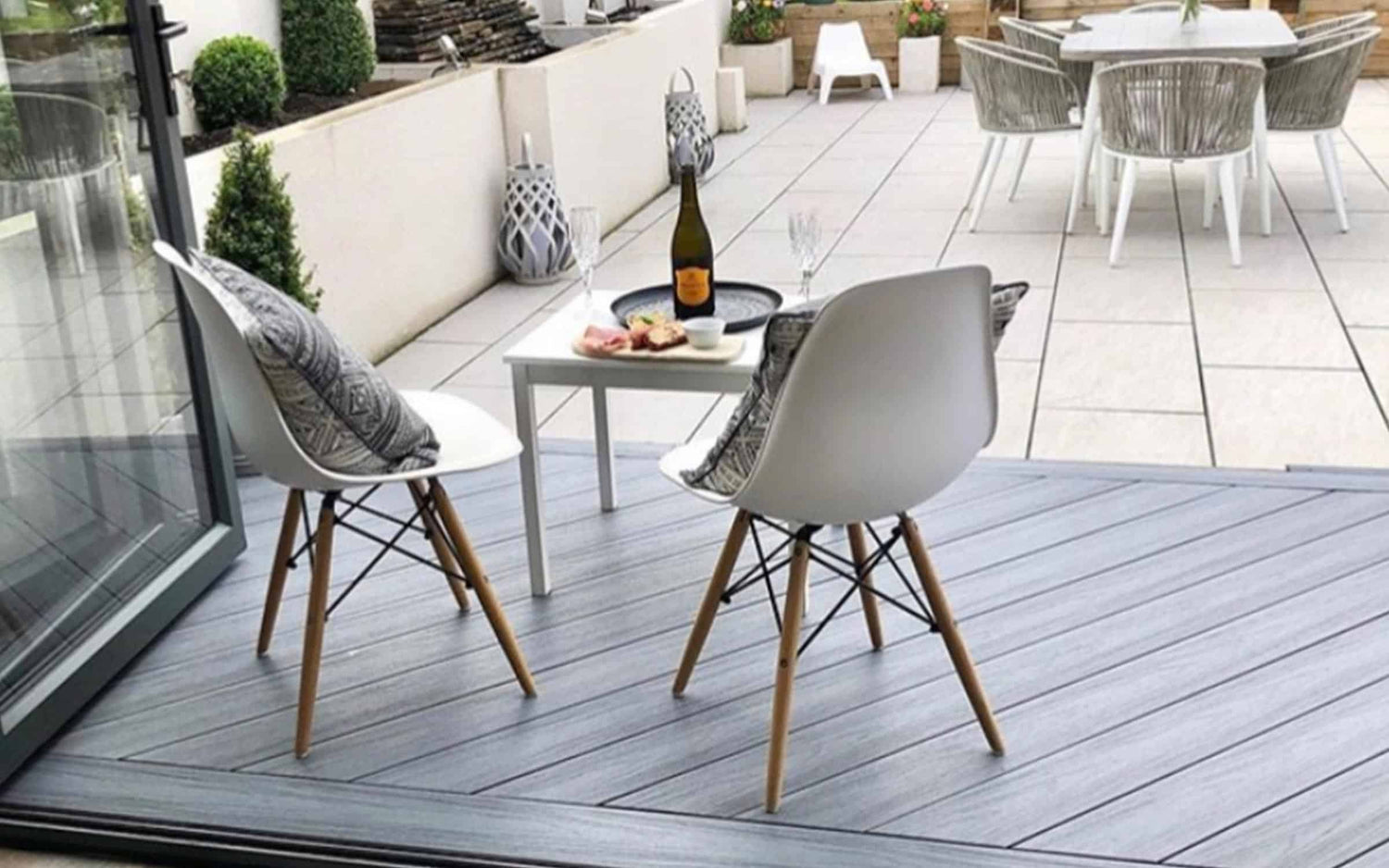 deluxe grey patio decking