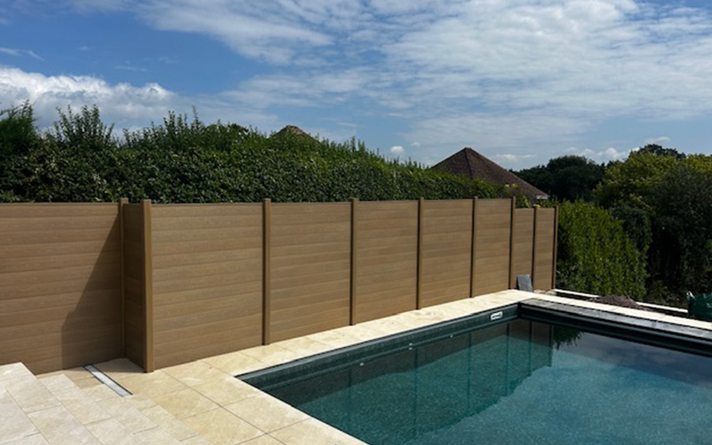 oak composite fencing