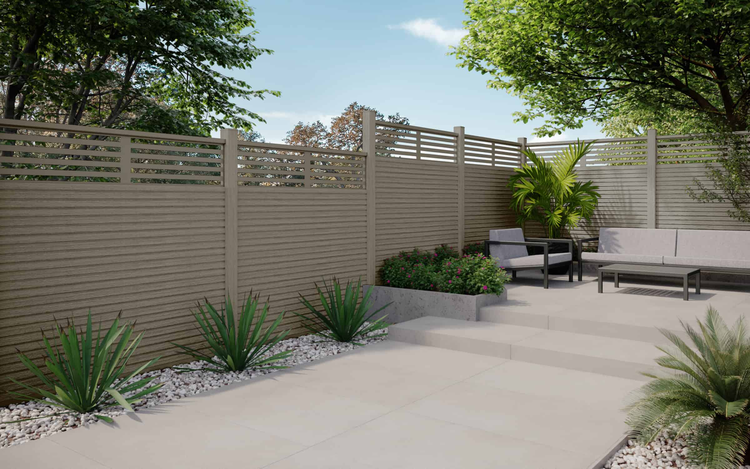 antique composite fencing