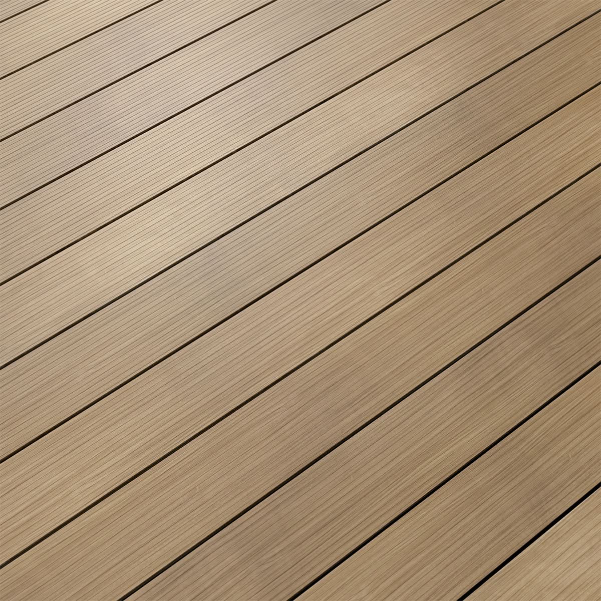 Woodgrain-Effect Aluminium Decking - Oak