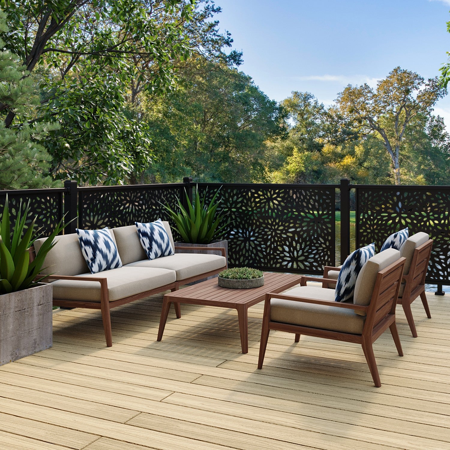 aluminium balustrade screen railing - create effortless privacy