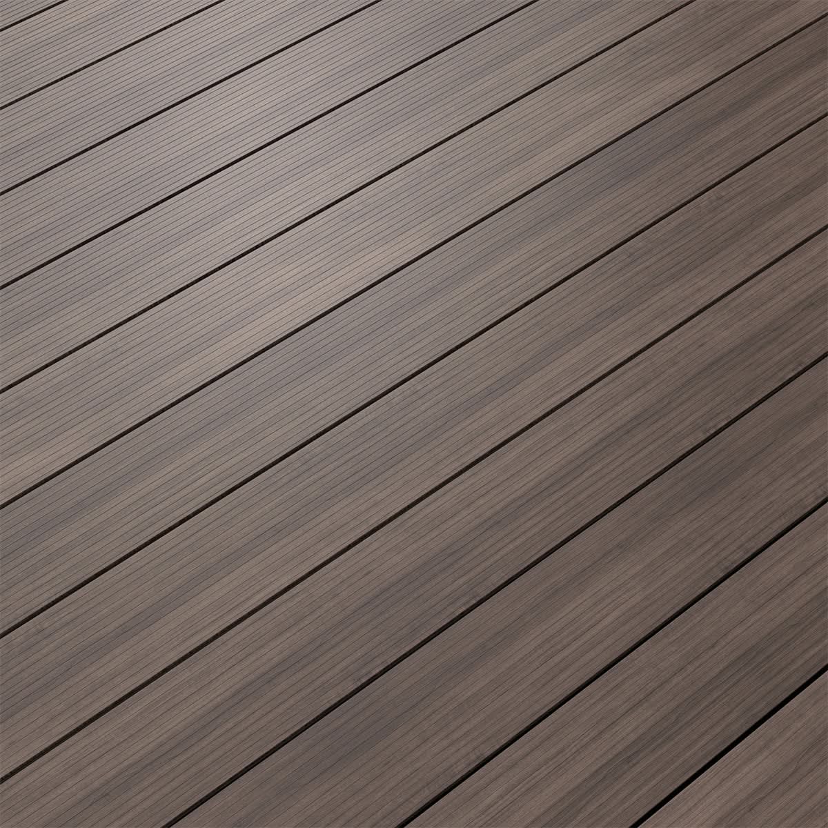 Woodgrain-Effect Aluminium Decking - Walnut