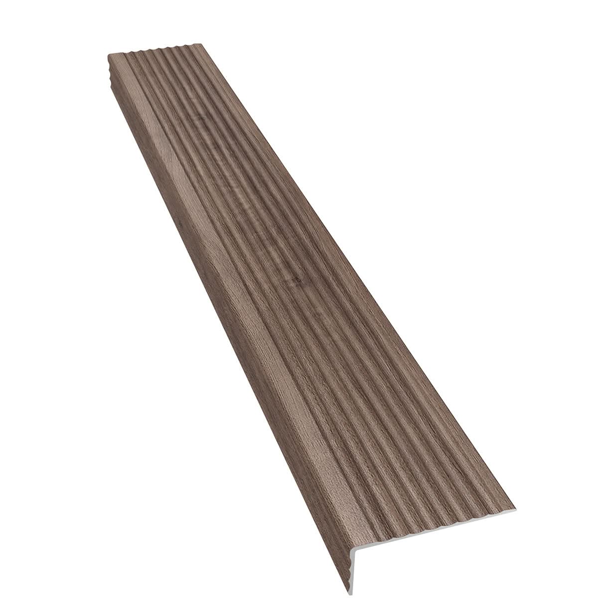 NeoTimber Woodgrain-Effect Aluminium Decking Corner Trim - Walnut