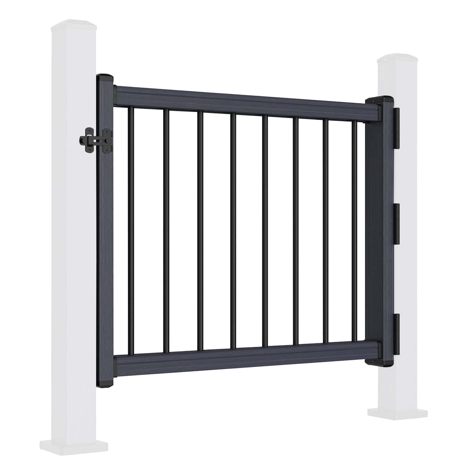 NeoTimber Composite Balustrade Gate - Angled - Grey