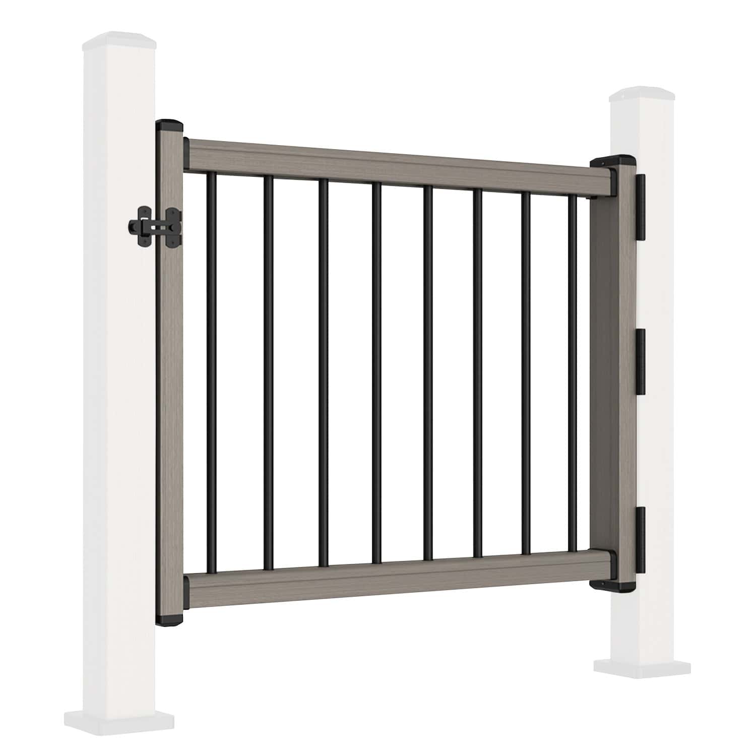 NeoTimber Composite Balustrade Gate - Angled - Silver Birch