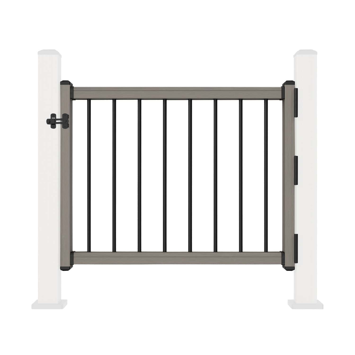 NeoTimber Composite Balustrade Gate - Front On - Silver Birch