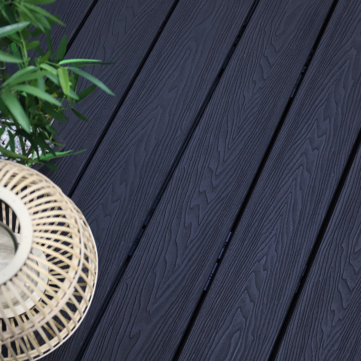 NeoTimber Classic Solid Composite Deck Board - Charcoal Black