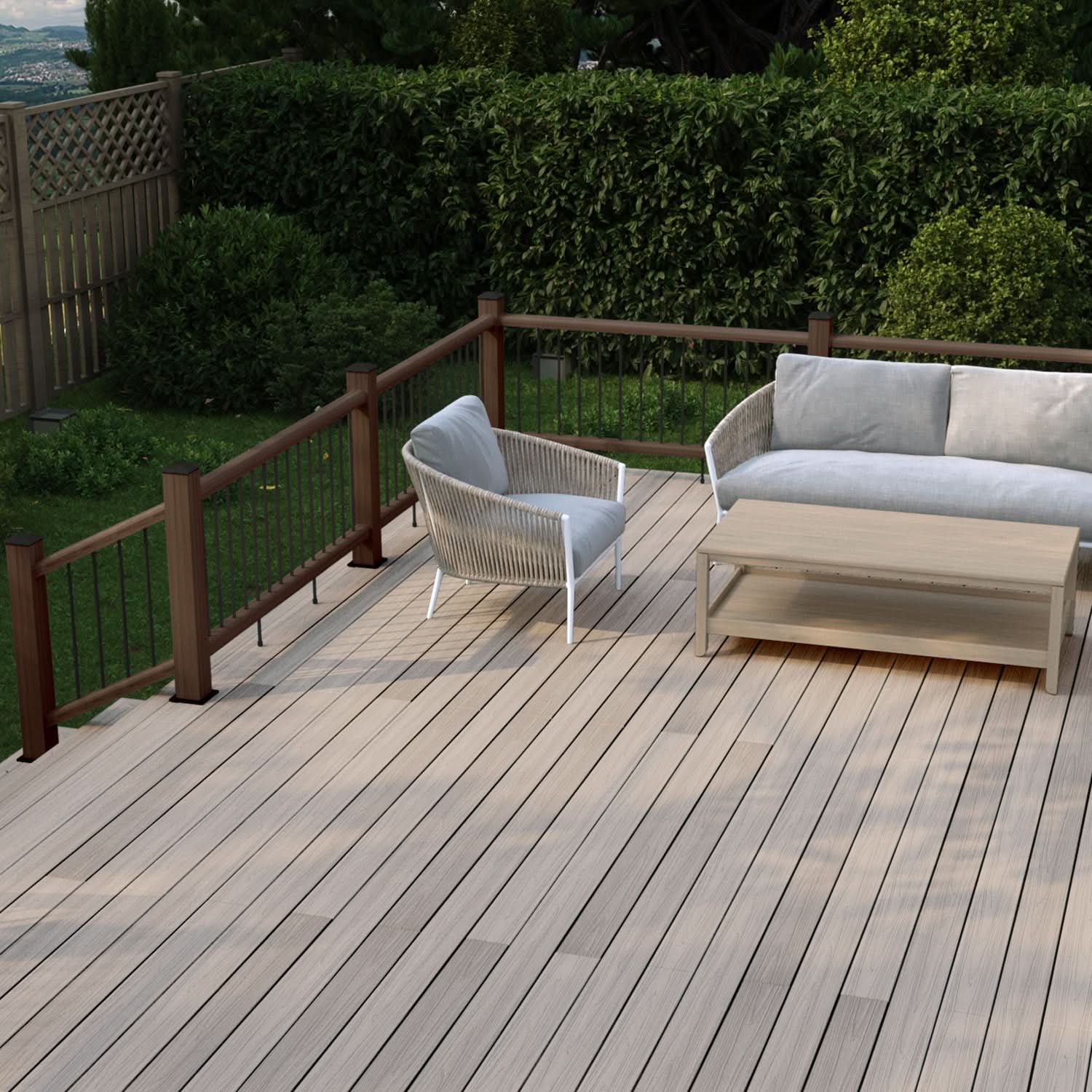 NeoTimber Chocolate Brown Composite Decking Balustrades