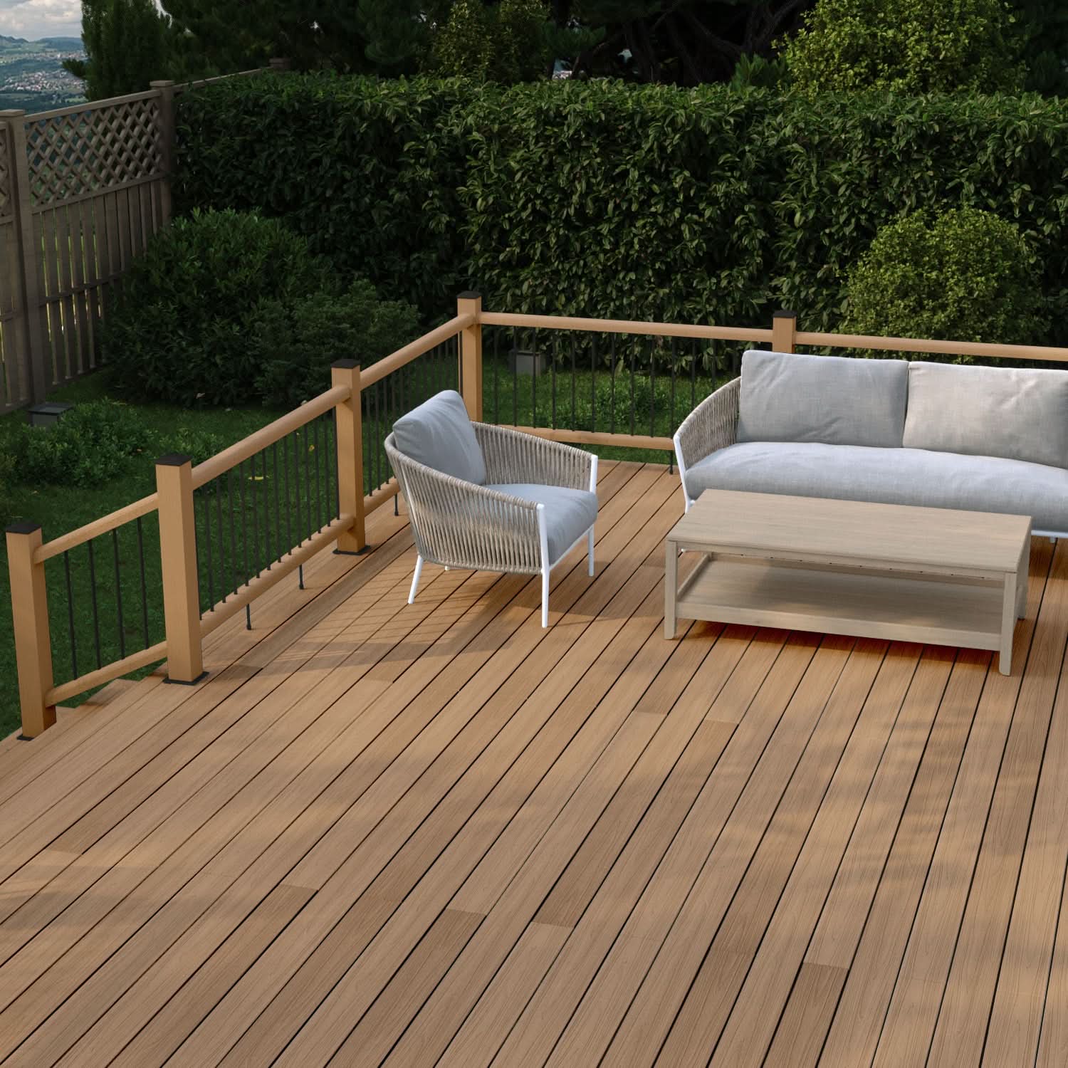 NeoTimber Oak Composite Decking Balustrades
