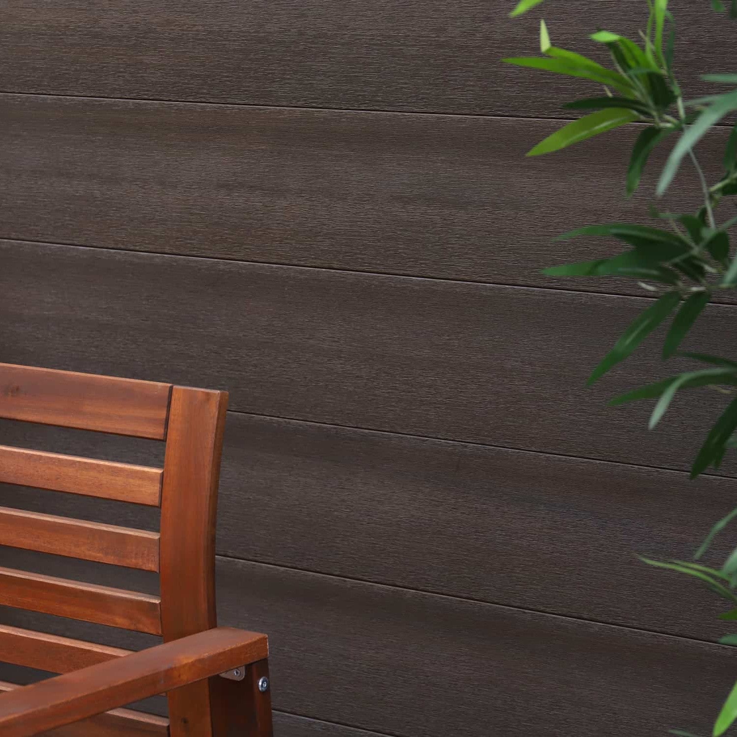 NeoTimber Deluxe Composite Fence Panel Set With Geometric Design – Choice Of Woodgrain Or Brushed Boards