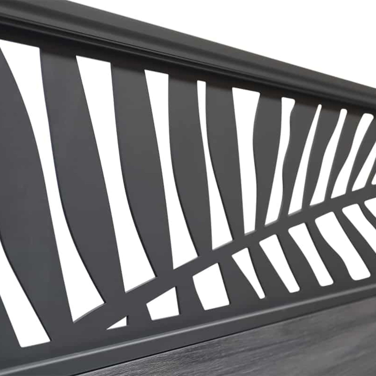 NeoTimber Deluxe Composite Fence Panel Set With Leaf Design – Natural Garden Aesthetic