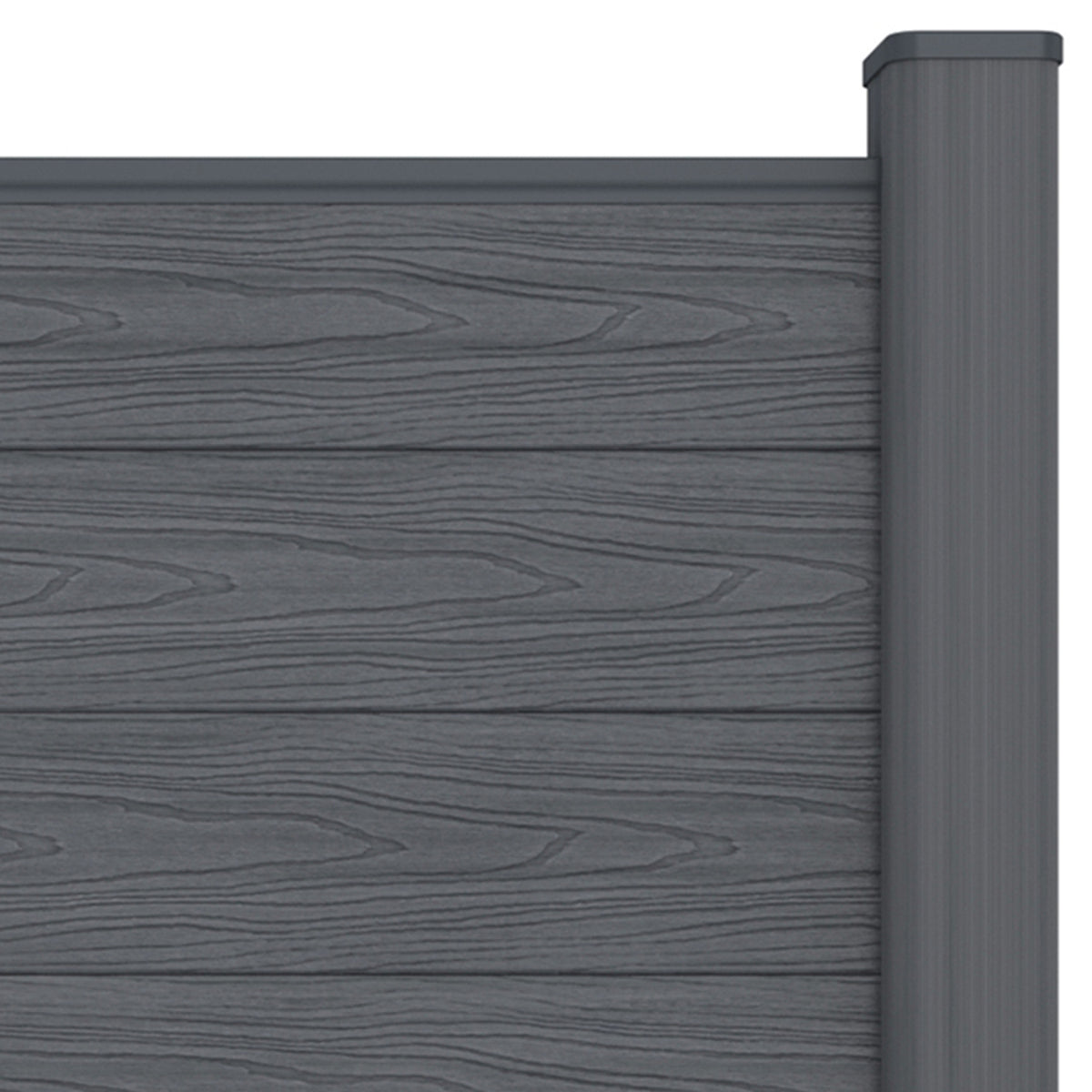 NeoTimber Deluxe Composite Fence Panel Set - Grey