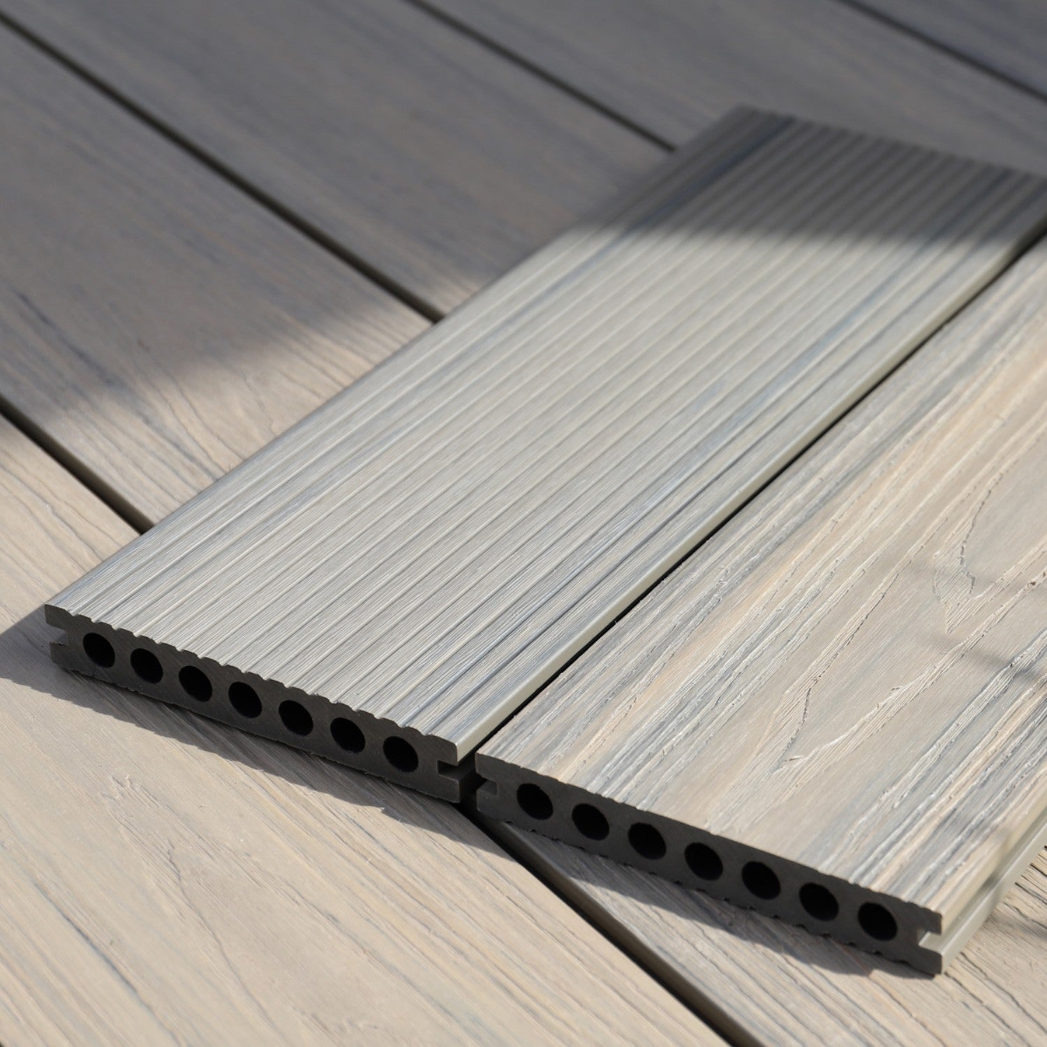 Deluxe Hollow Composite Deck Board - Capped Composite Technology