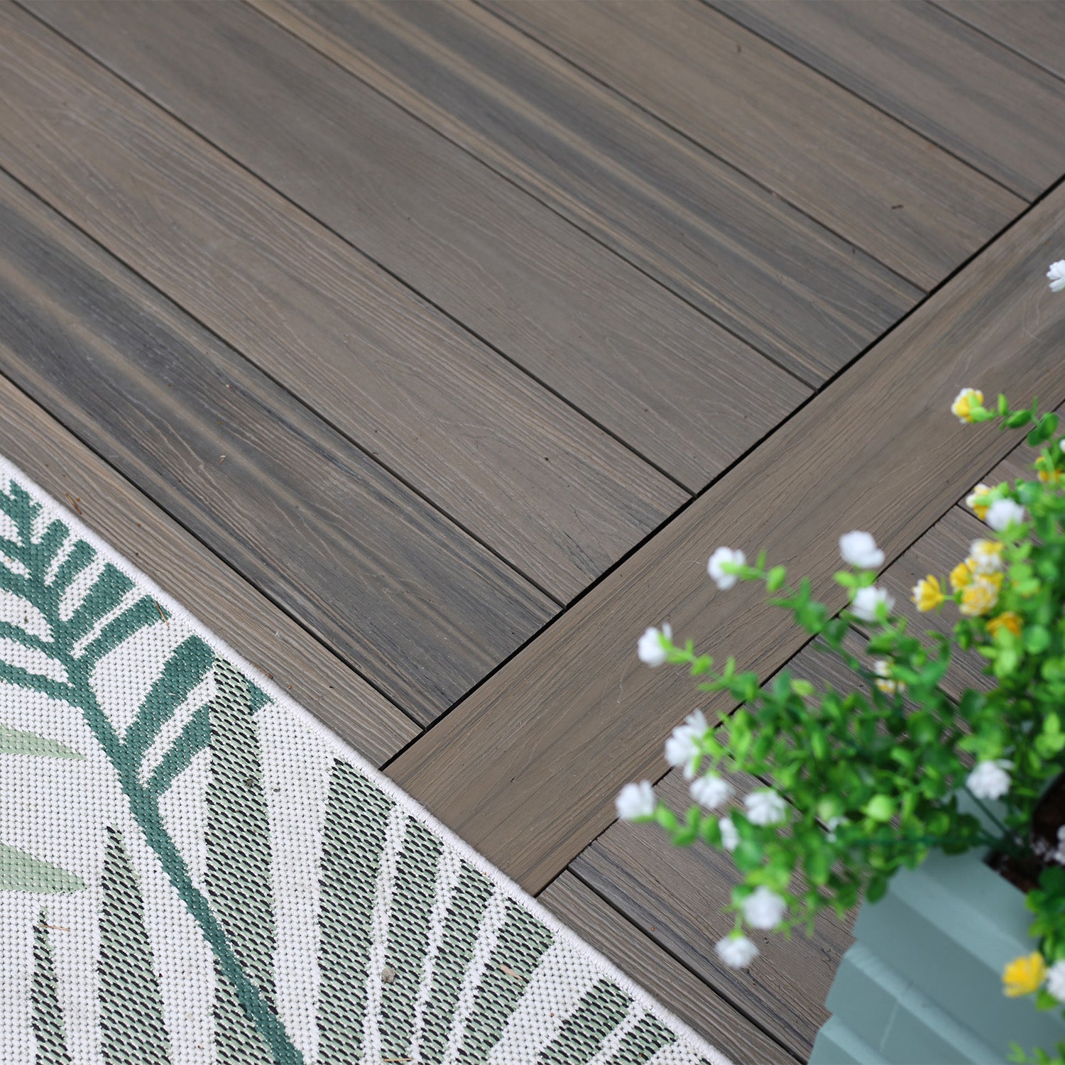 Deluxe Solid Composite Deck Board - Antique