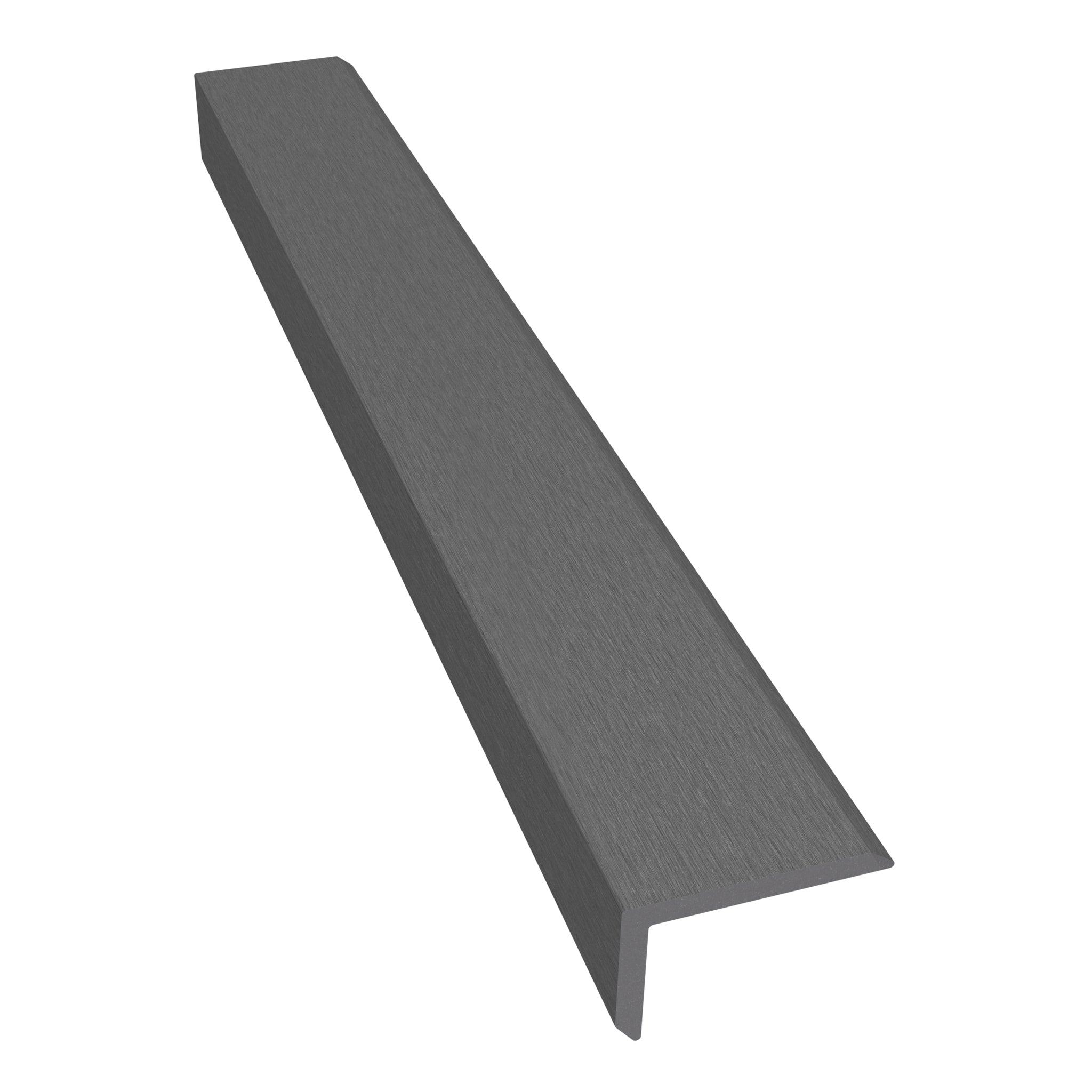 NeoTimber Classic Composite Cladding Corner Trim – Grey – Non-FSC Clearance – Angled Close Up