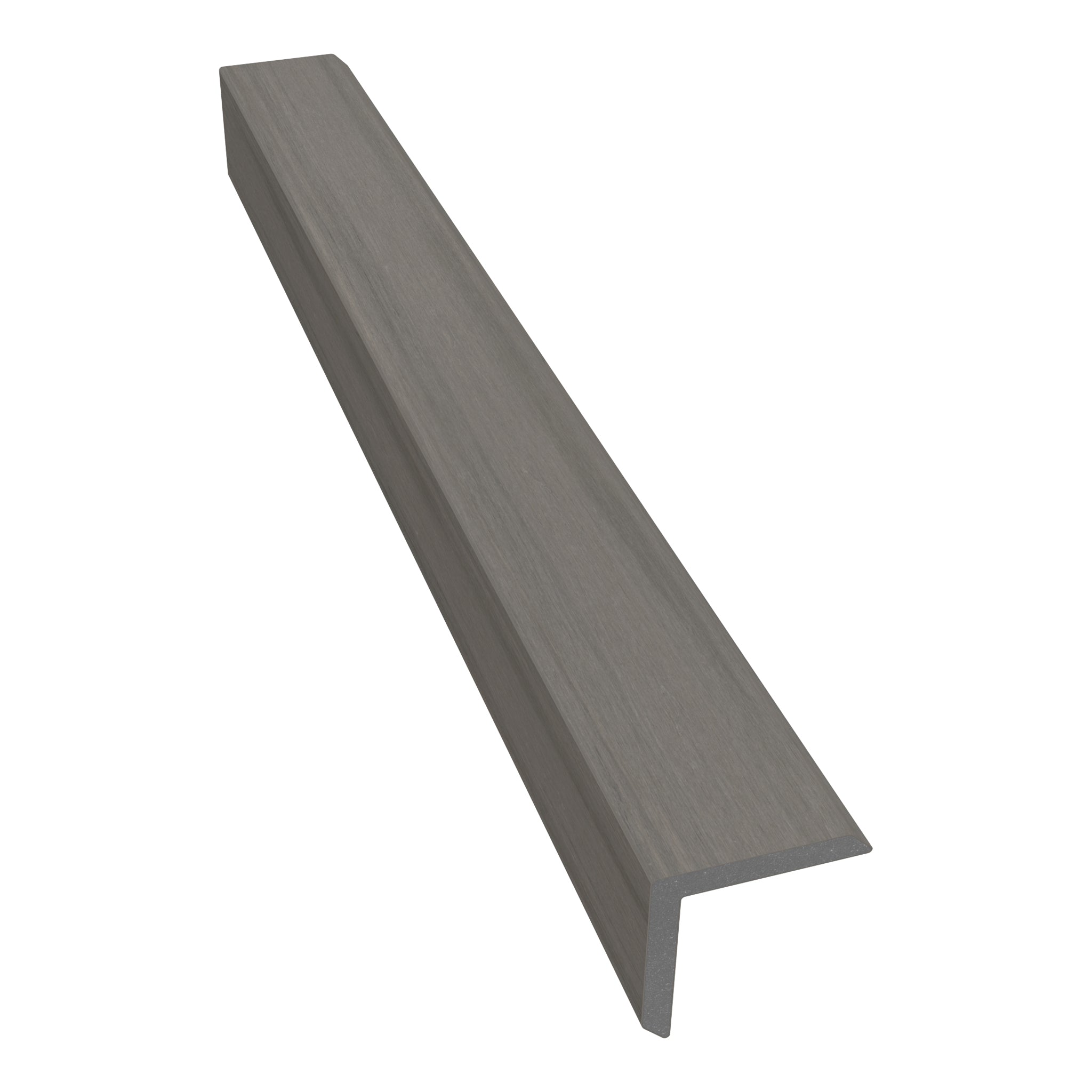 NeoTimber Deluxe & Slatted Composite Cladding Corner Trim – Antique – Angled Close Up