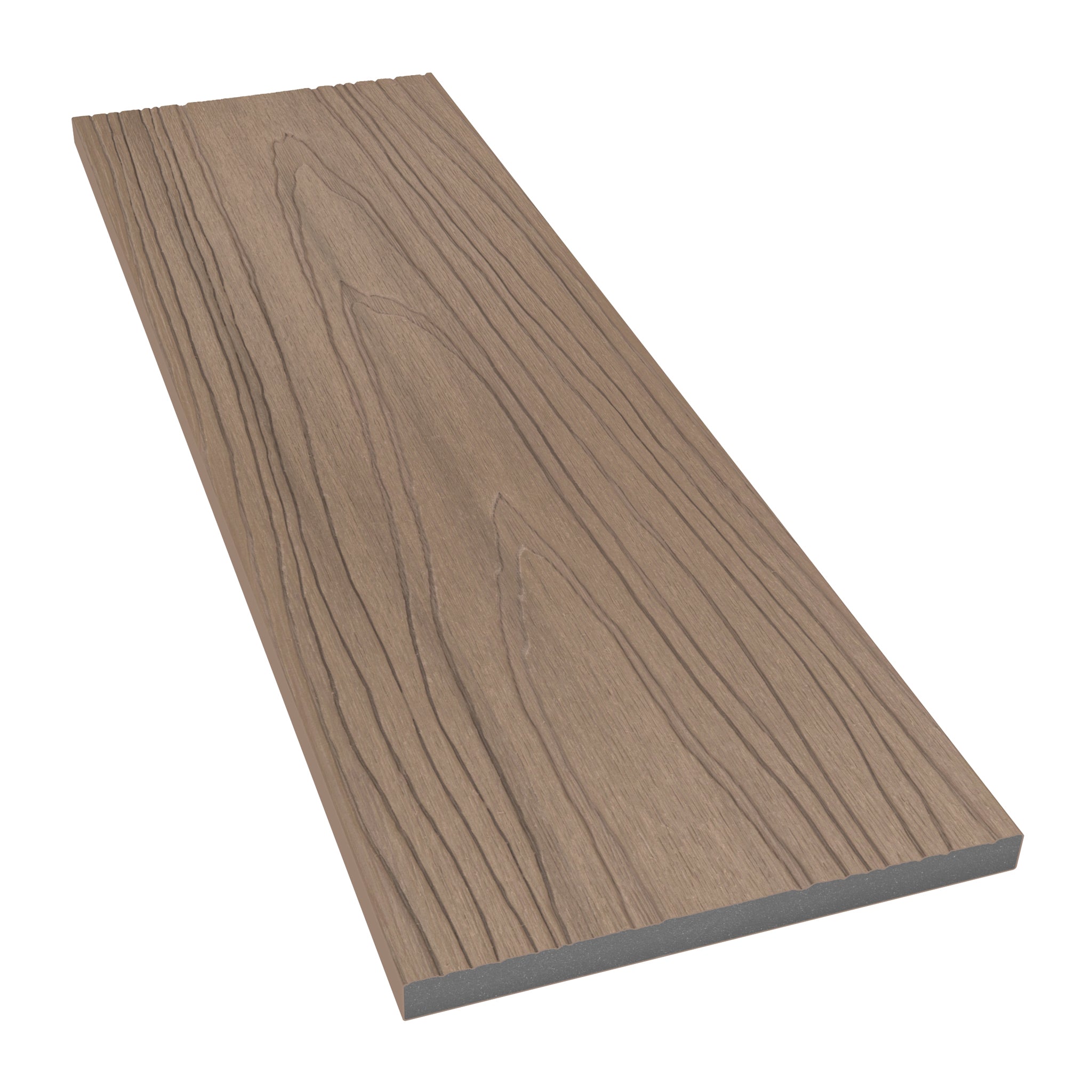 NeoTimber Deluxe  Composite Decking Fascia Board – Oak – Angled Close Up