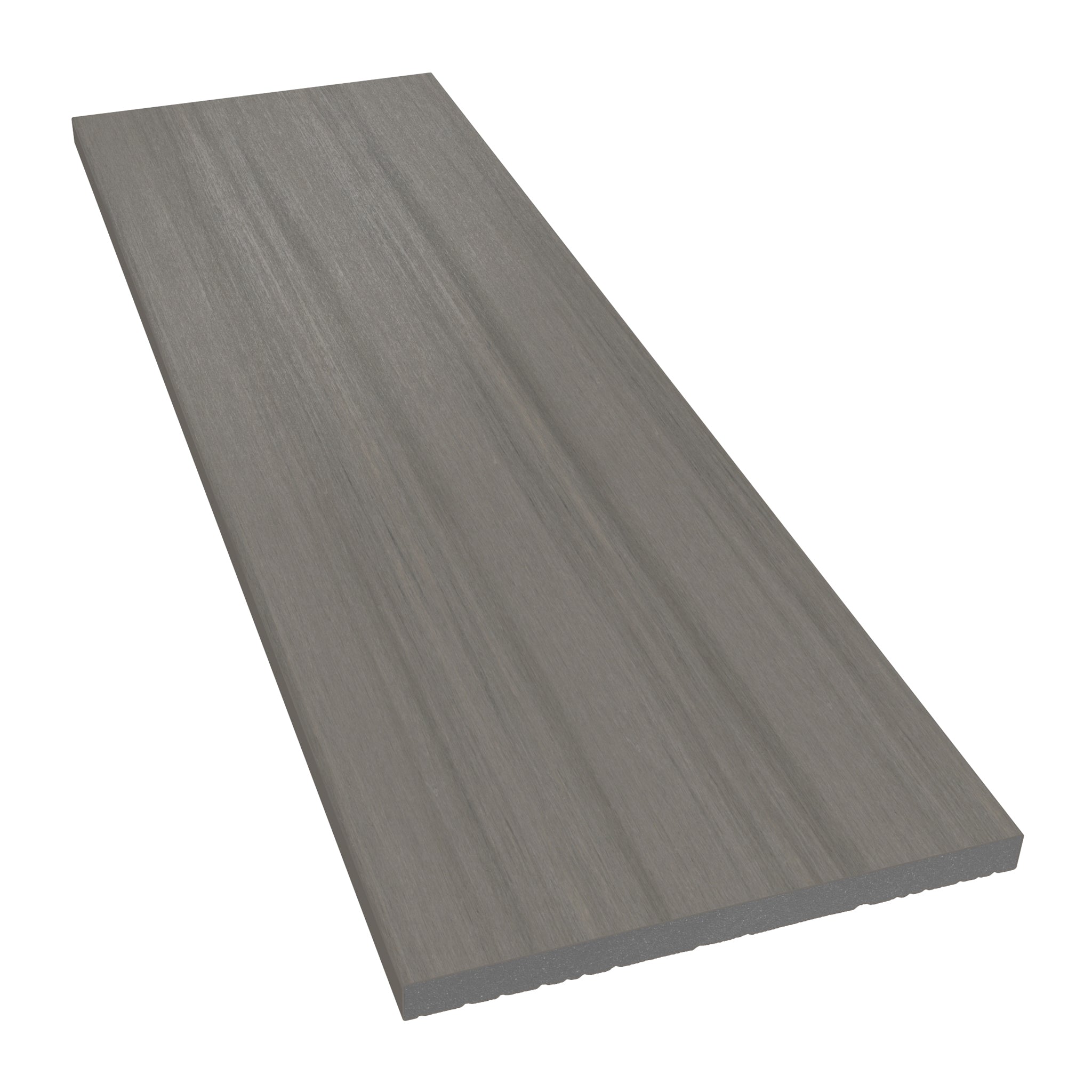 NeoTimber Deluxe & Slatted Composite Cladding Fascia Board – Antique – Angled Close Up - Sanded