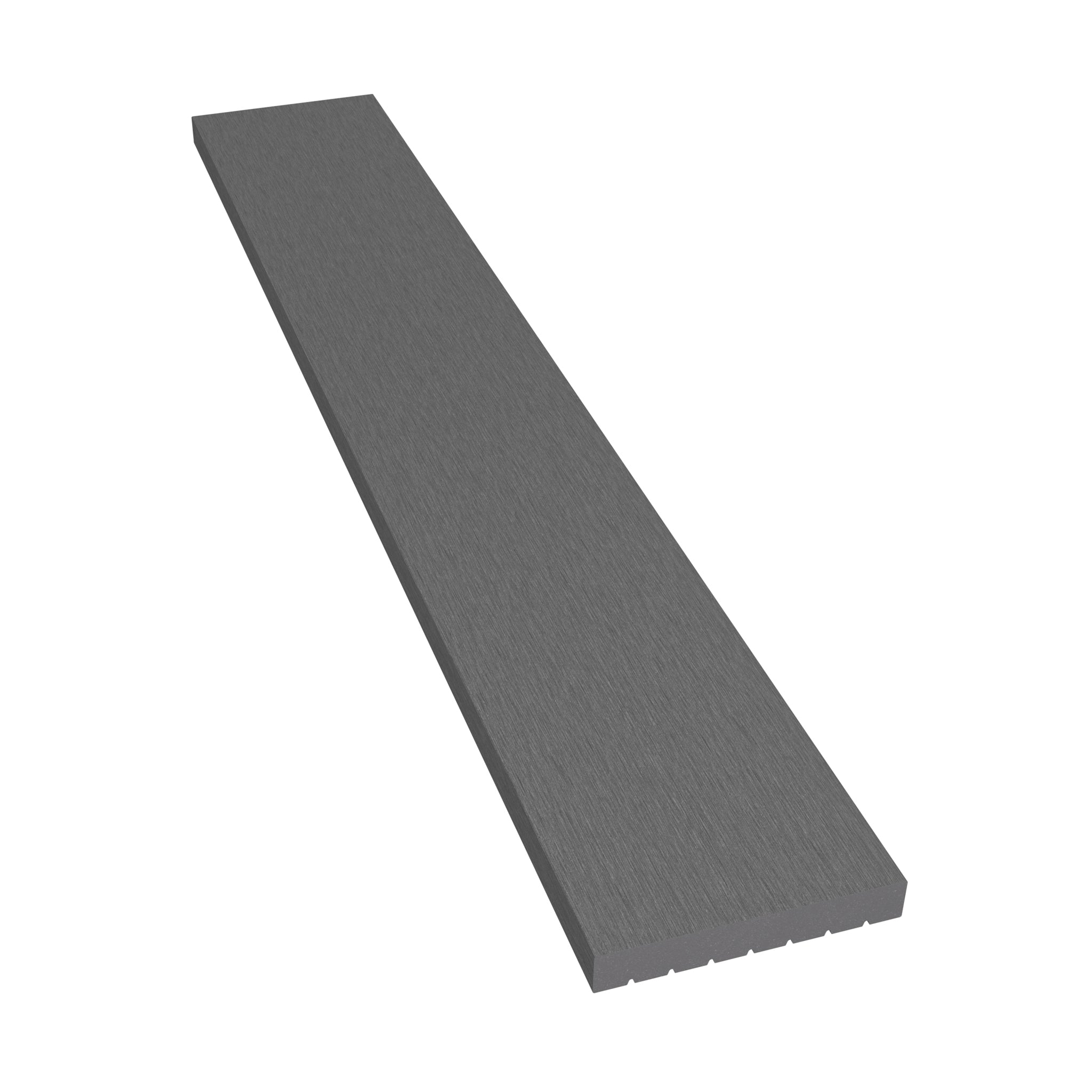 NeoTimber Classic Composite Decking Skirting Trim – Grey – Non-FSC Clearance – Angled Close Up