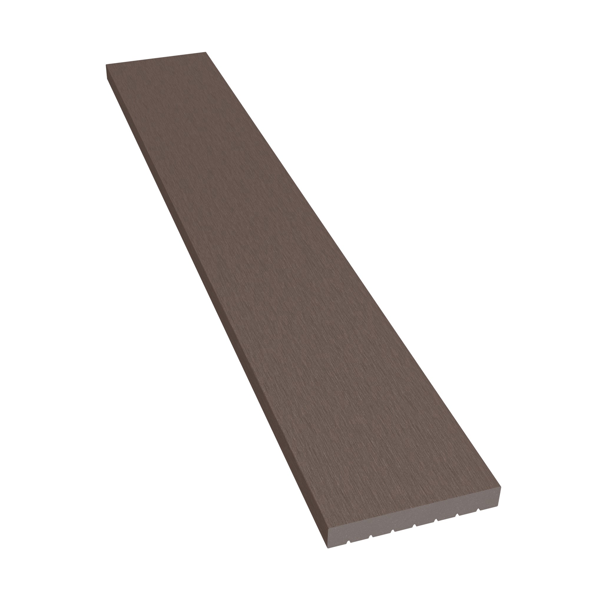NeoTimber Classic Composite Cladding Skirting Trim – Chocolate – Non-FSC Clearance – Angled Close Up
