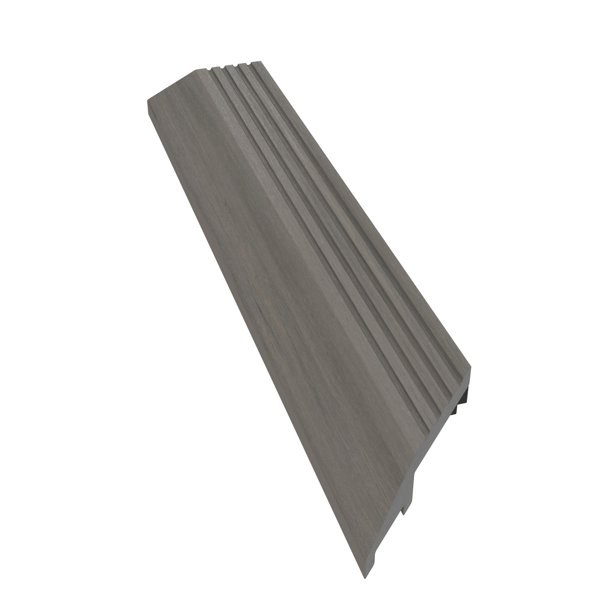 NeoTimber Deluxe Deck Tile Corner Edge Ramps – Antique – Angled Close Up