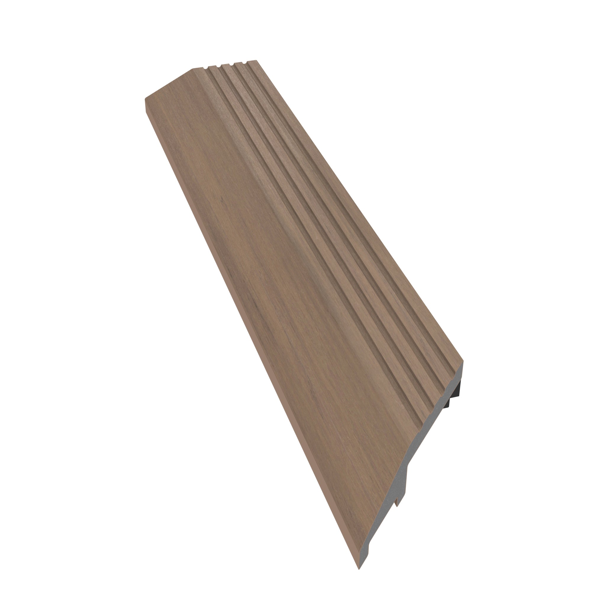 NeoTimber Deluxe Deck Tile Corner Edge Ramps – Oak – Angled Close Up