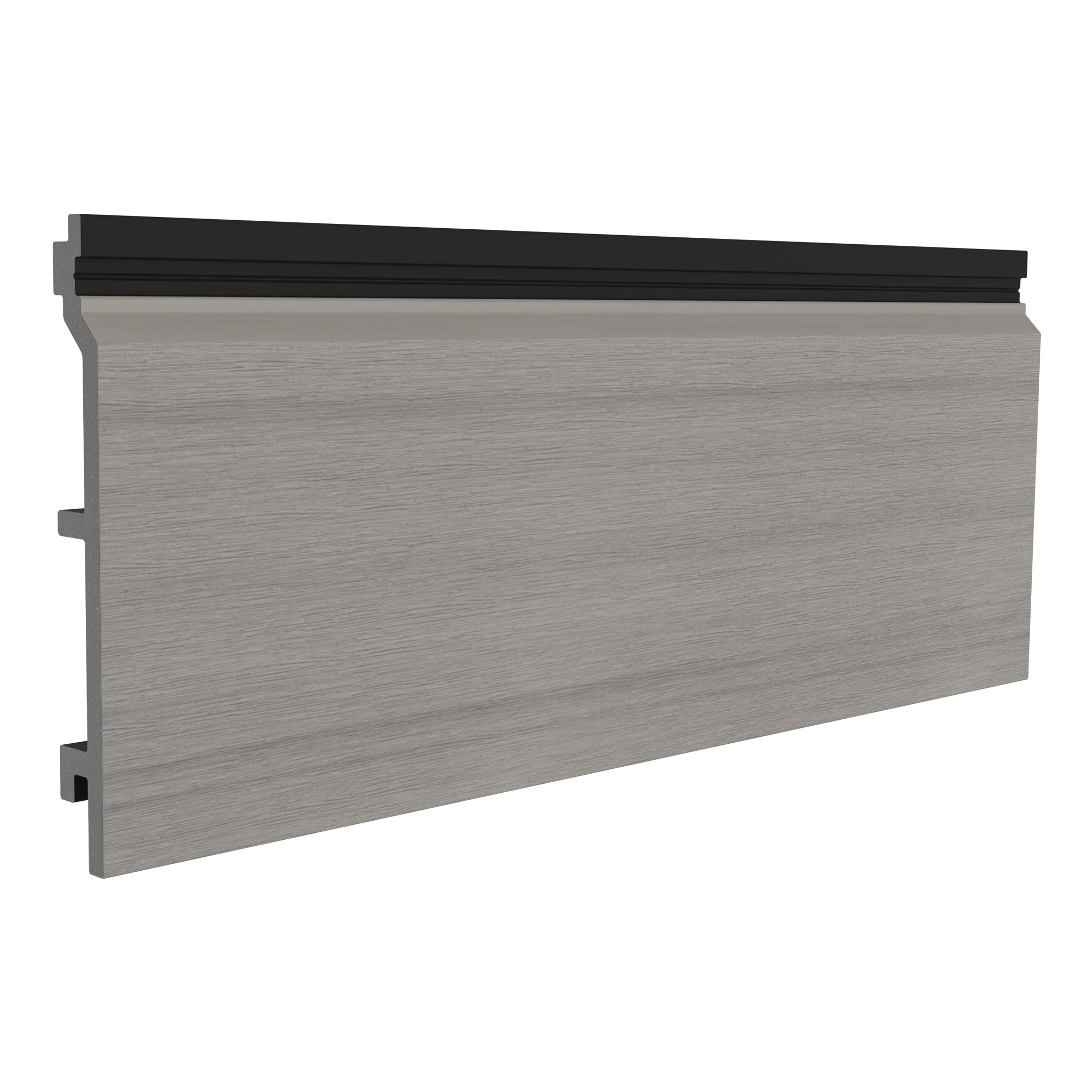NeoTimber Deluxe Brushed Composite Cladding Boards – Silver Birch – Angled Close 
