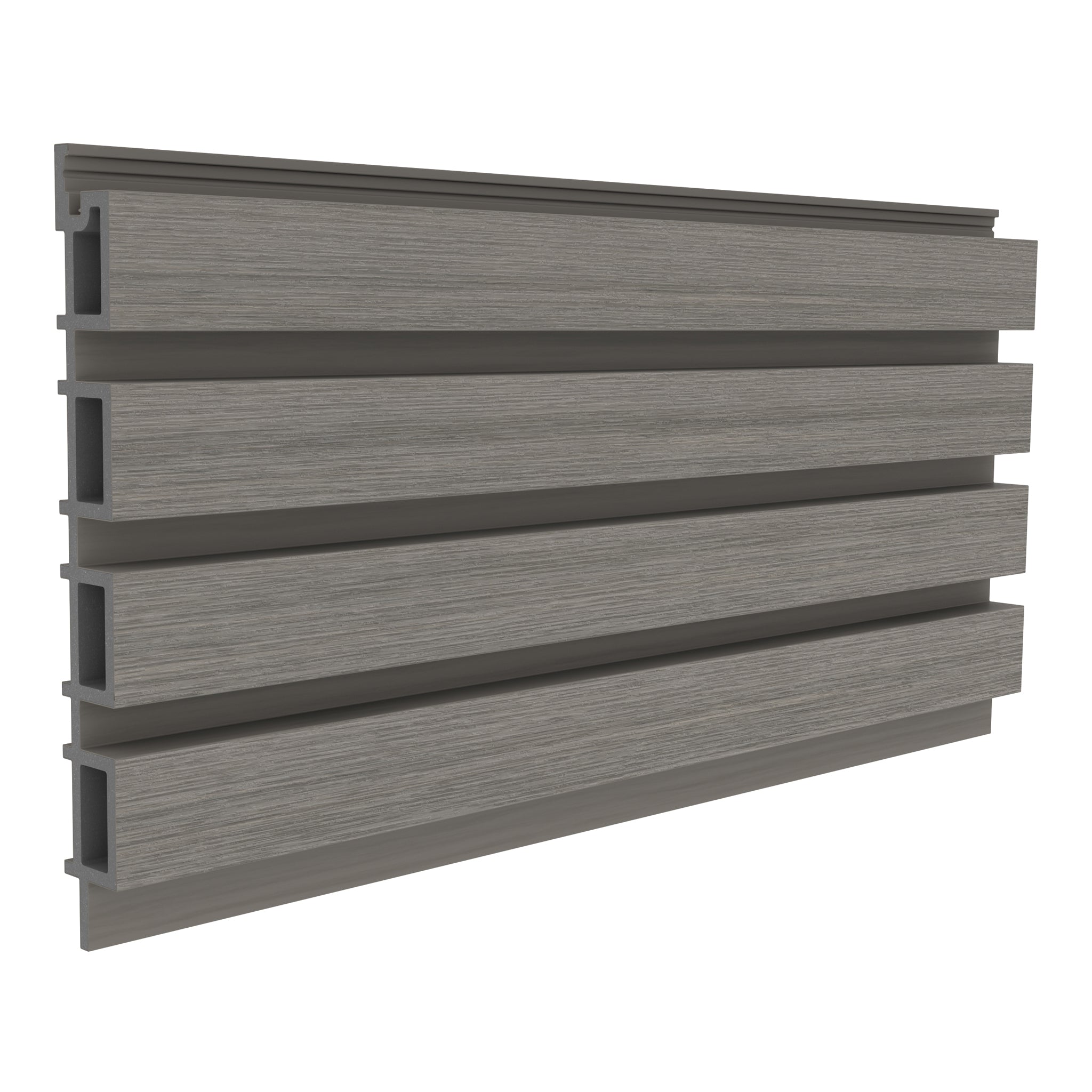 NeoTimber Slatted Composite Cladding Board – Antique – Angled Close up