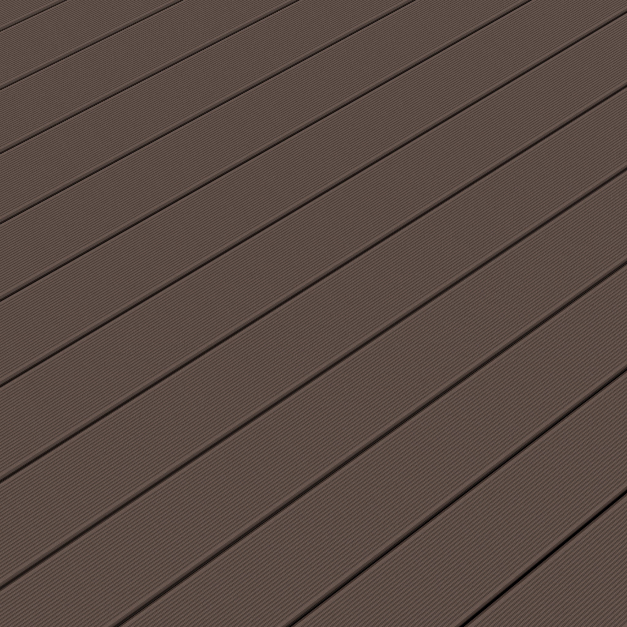 NeoTimber Classic Hollow Composite Decking – Chocolate – Surface Texture Detail - Grooved