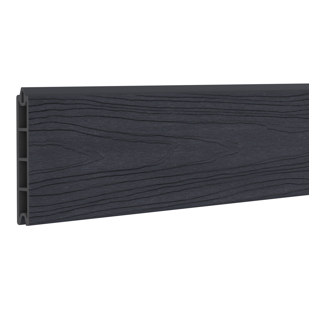 NeoTimber Deluxe Composite Fence Board - Charcoal Black - Woodgrain