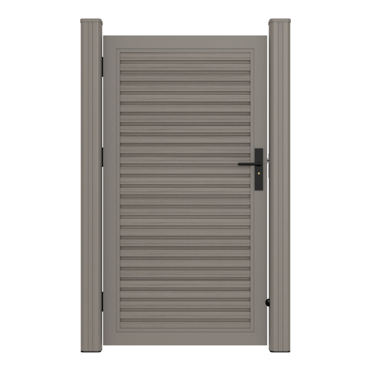 NeoTimber Slatted Composite Gate - Antique - Full Gate Front