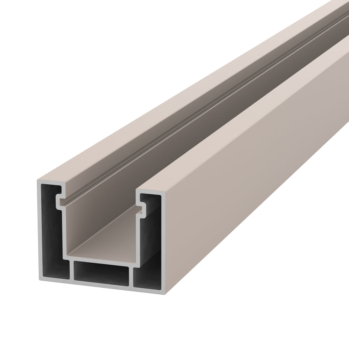 NeoTimber Concrete Fence Post Insert - Ash White - Angled Close-Up