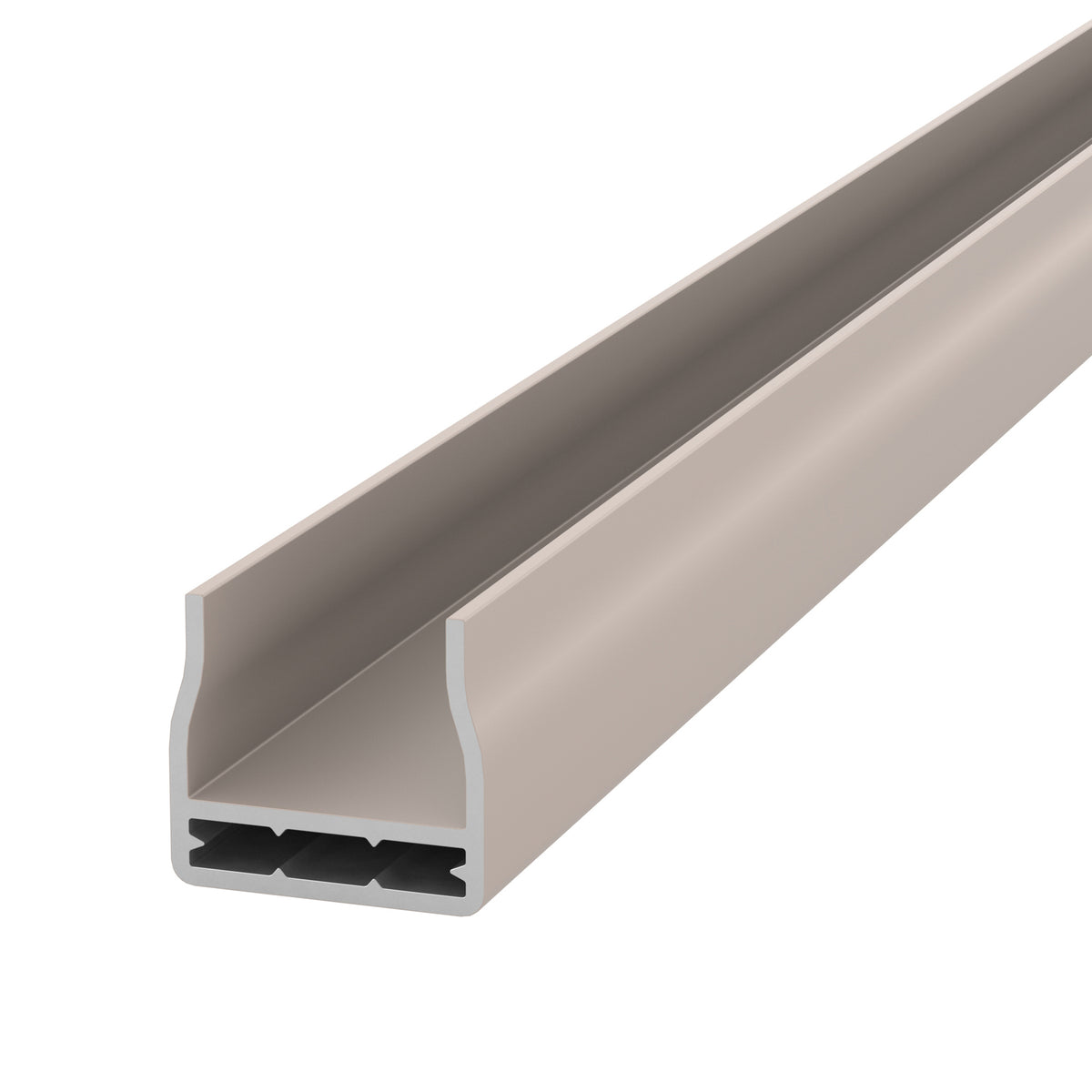 NeoTimber Fence Board Capping Rails - Ash White - Angled Close-Up