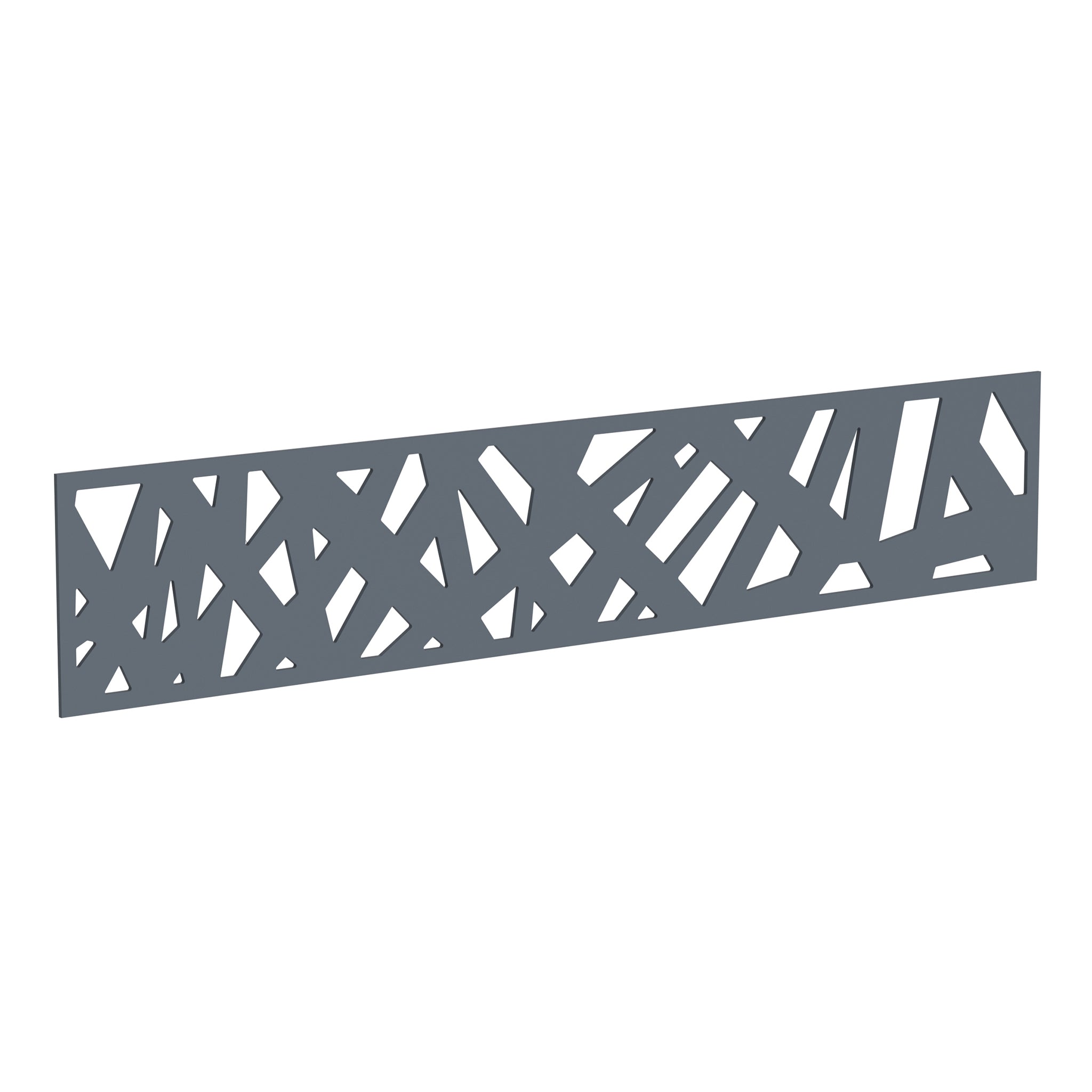 NeoTimber Contemporary Fence Screen - Grey - Angled Close-Up