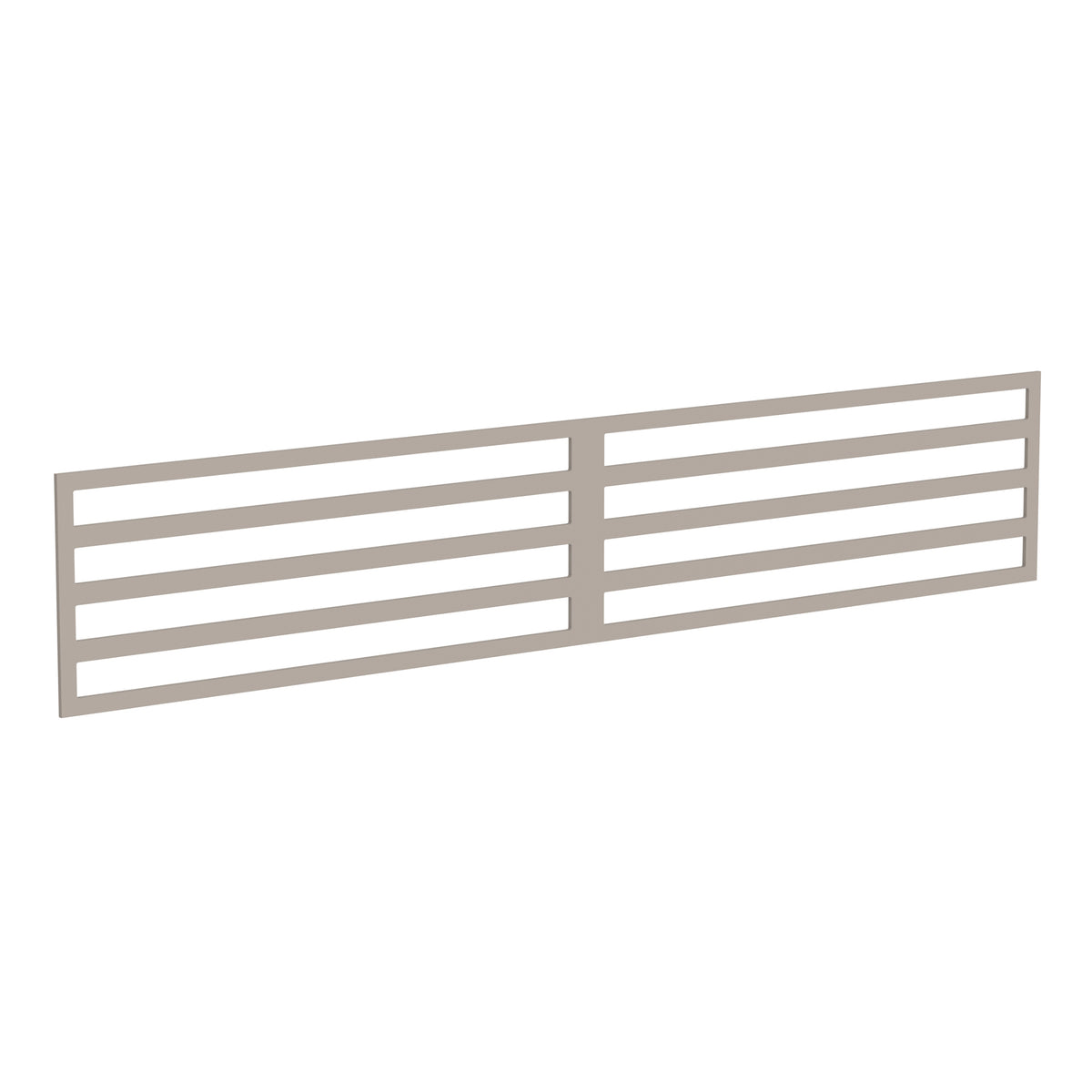 NeoTimber Linear Fence Screen - Ash White - Angled Close-Up