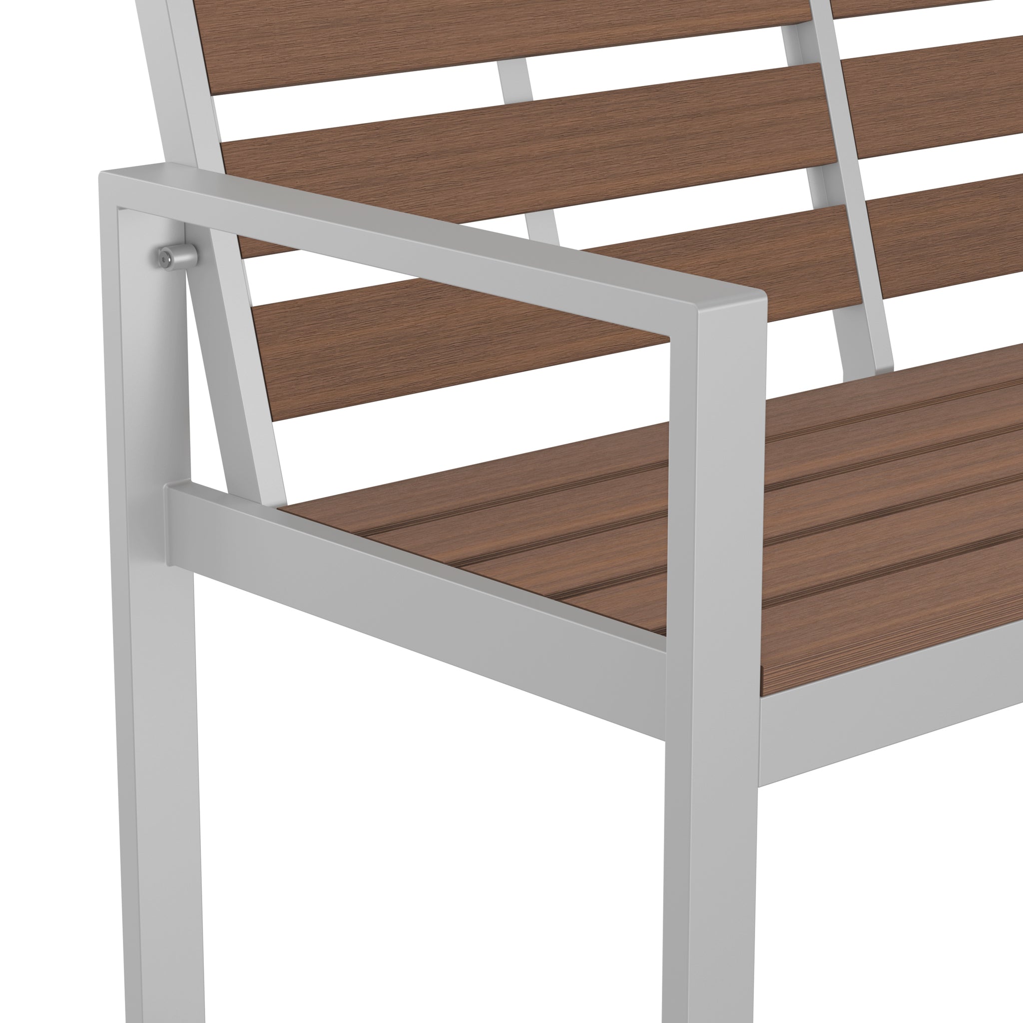 NeoTimber Composite Double Chair – Teak – Surface Texture Detail